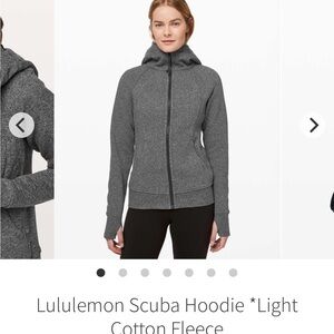 “Like new!!” lululemon athletica Scuba Hoodie - size 8 Charcoal Gray